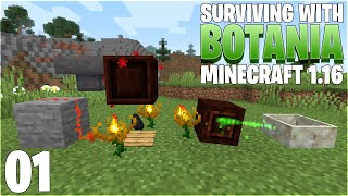 Surviving With Botania 116  E01  Getting Started amp Endoflame Mana Generation [upl. by Suoirad]