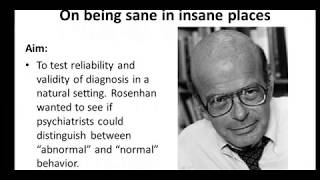 Sane in Insane Places The Rosenhan Study [upl. by Aicetal393]