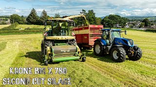 Krone Big X 780  Lifting second cut silage with 775hp [upl. by Ymerrej473]