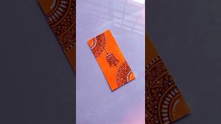 Diwali special easy bookmark Manda art ✨🧡mandala art bookmark diwali shorts youtubeshorts [upl. by Tolmann]