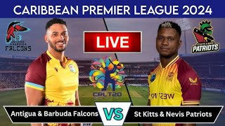 🔴Caribbean Premiere League  Live  ST kitts and Nevis Patriots vs Antigua and Barbadua Falcons [upl. by Maryjo919]