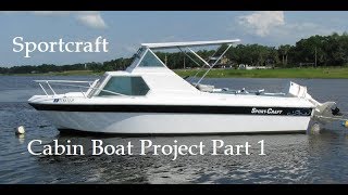 SportCraft Boat Project Part 1 Intro and Starting Deconstruction [upl. by Adnohsek]