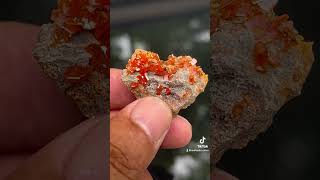 Red wulfenite from China mineral minerals crystals gemstone [upl. by Bryant197]