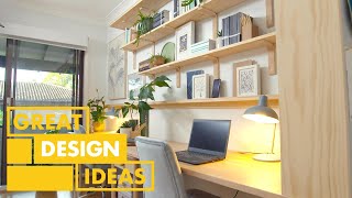 Make SPACE For a Workplace  DESIGN  Great Home Ideas [upl. by Martsen]