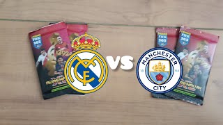 Panini FIFA 365 Adrenalyn XL 2024 Real VS City 4 packs opening [upl. by Nirak]