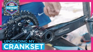 Palit Crankset  from 1x to 2x setup Octalink Alivio to Hollowtech Deore ft J Works [upl. by Sauers790]