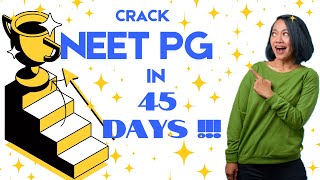 HOW TO CRACK NEET PG IN 45 DAYS  BY DR GAYATRI G AIR 568  NEET PG 2024 [upl. by Charteris507]