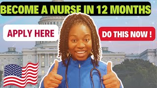 How to Become a Nurse in the USA in 12 18 months  Steps to Apply for accelerated BSN [upl. by Ojillek]