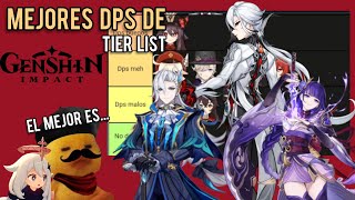 Tier List de mejores dps de genshin impact 2024 [upl. by Eillor]