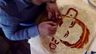 Pizza Art by Domenico Crolla Pizza of Stefan Godde for Glalileo TV [upl. by Glialentn521]