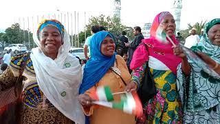 Comoros Islands Women are singing their traditional song in melodious ways at Moroni  trending [upl. by Xed]