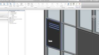 Revit Muro Cortina Personalizar paneles [upl. by Eah]