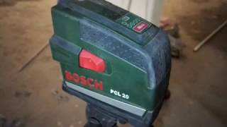 Laser Bosch PLC 20 na słabych bateriach [upl. by Suiddaht]