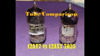 Sovtek 7025 12AX7 vs Silvertone 12AT7 Black Plate Tube Tone Comparison [upl. by Lezah795]