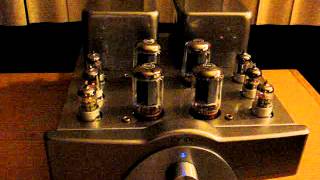 Onix SP3 Integrated Amplifier Tung Sol 5881 Tube sound Klipsch F30 speakers [upl. by Rosabella638]