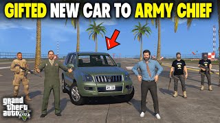 Michael Gifted a New Luxury car to the Military  GTA 5 Pakistan [upl. by Conti]