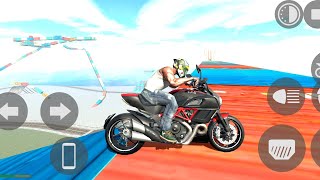 Ducati Diavel in Mega ramp competition  Indian Bikes driving 3d  GTA 5 [upl. by Bricker521]