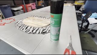 3M Hi Strength 90 Spray Adhesive Glue  How to Apply [upl. by Darcy]