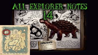 How To Find All Explorer Notes On The Island  Ark Survival Evolved  Part 14 [upl. by Murielle]