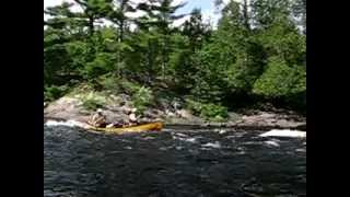 Running Petawawa River rapids  Algonquin Park [upl. by Penni889]