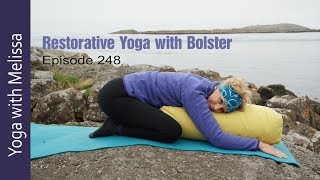 Restorative Yoga  60 min Restorative Yoga with Bolster  Yoga with Dr Melissa West 248 [upl. by Ahsot]