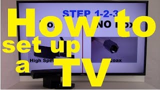 How to set up a TV [upl. by Ahsyek936]