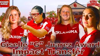 OU Softball Sooner Surge Pre Season awards  G Juarez Award [upl. by Medorra]