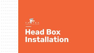 Head Box Installation with Fabtex [upl. by Llewen894]