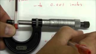 Measuring to 1 thousandth of an inch using a micrometer [upl. by Acacia]