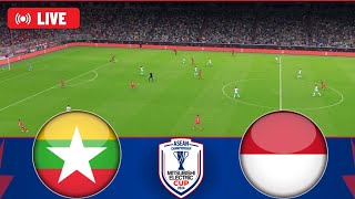 Indonesia vs Myanmar  AFF Asean Championship 202425  Watch Along amp eFootball Match [upl. by Briscoe622]