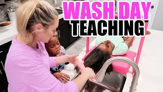 Curly Kids Wash Day Routine 4a 4b 4c I Tips For Foster and Adoptive Parents Christy Gior [upl. by Atwater]