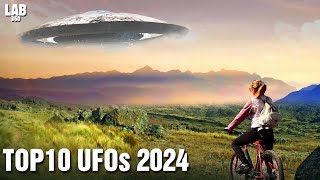 Top 10 Clearest UFO Sightings of 2024 caught on camera Shocking Footage [upl. by Nnarual]