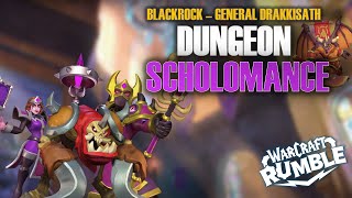 DUNGEON  SCHOLOMANCE  GENERAL DRAKKISATH BLACKROCK  Warcraft Rumble [upl. by Leftwich]