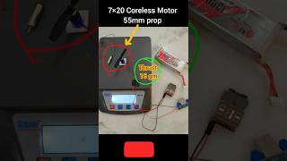 Coreless Motor Thrust TestSimple Dc Motor Project Ideadrone motor shorts viral drone diy [upl. by Arykat298]