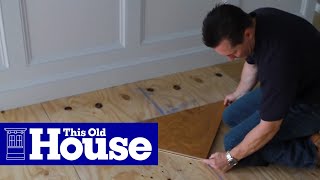 How to Install a Herringbone Floor  This Old House [upl. by Atokad]