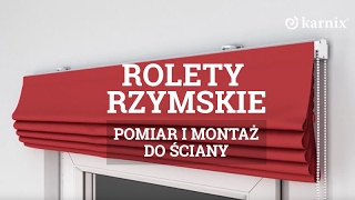 Rolety Rzymskie  Montaż do ściany [upl. by Girard]