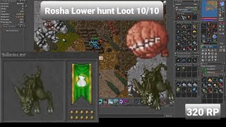 TIBIA 320 RP Silencer hunt 1010 loot Roshamuul [upl. by Stern]