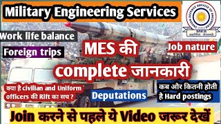 Military Engineering Services MES  IDSE  Job Profile  Salary  Facilities  Transfer  ESE 2024 [upl. by Aivalf473]