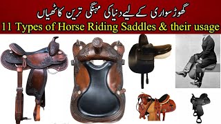 Different types of Horse Riding Saddles amp Their Uses  best saddle for riding Western saddles [upl. by Ertha]