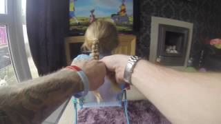 Dads Do Hair Doos  How to do a three strand plait [upl. by Jenni125]