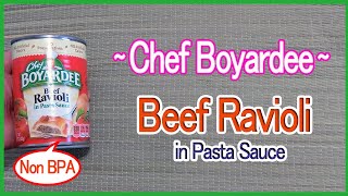 Chef Boyardee Beef Ravioli in Pasta Sauce [upl. by Liscomb241]