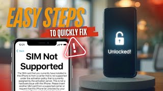 How to Fix SIM Not Supported on iPhone  Easy Steps [upl. by Ait]