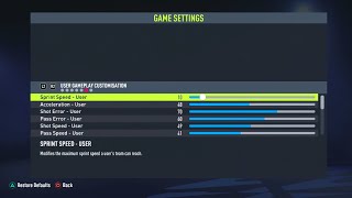 FIFA 22 Realistic Sliders Settings [upl. by Finegan]