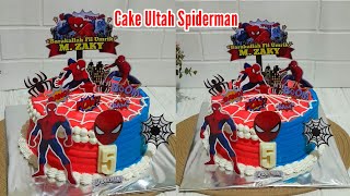 COVER CAKE SIMPLE TEMA SPIDERMAN [upl. by Allix]