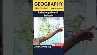 Latitude amp Longitude  India  Tropic of Cancer  UPSC Prelims 2025 geographyoptional upsc [upl. by Tichonn274]