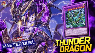 Thunder Dragon Deck  Replays 🎮  Decklist ✔️  Master Duel [upl. by Llednil]