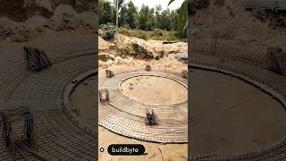 Overhead tank  Part5  Foundation steel process  shorts vairalvideo [upl. by Dinse]