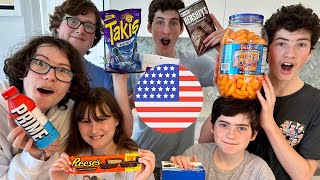 AUSSIE KIDS TRY AMERICAN SNACKS [upl. by Jory]