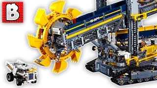 Biggest Lego Technic Set Ever Bucket Wheel Excavator 42055  Unbox Build Time Lapse Review [upl. by Oirasan]