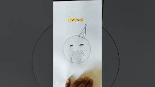 Emoji Mix Drawing 🤭😚🥳ArtEmojiEmoji ArtShortsTrendingViral [upl. by Ecyned]